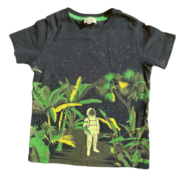 Paul Smith Junior | EUC Navy Glow in the Dark Detail Astronaut T-Shirt Size 2A - Picture 1 of 6